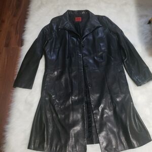 Cole Haan Leather Coat
